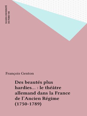 cover image of Des beautés plus hardies...